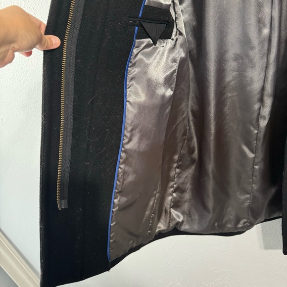 J crew black wool Nello Gori pea coat size 0 - Picture 6 of 8